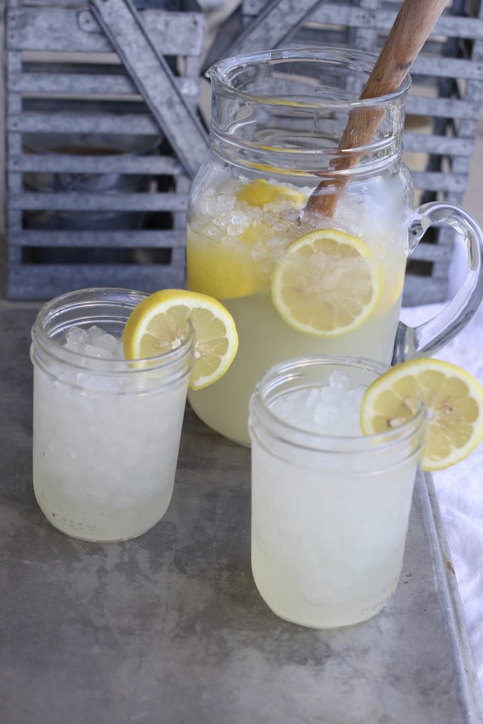 Freshly Made Lemonade in Pitcher