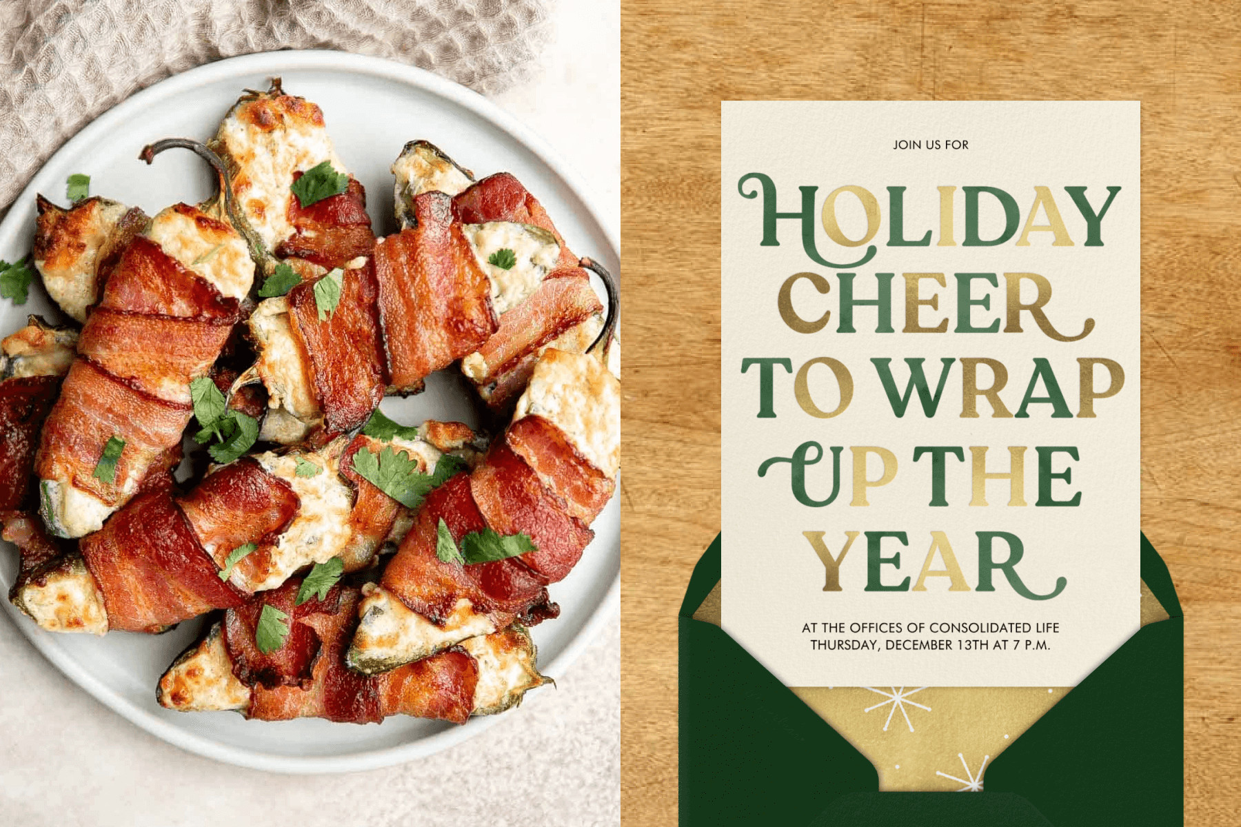 Christmas jalapeno poppers
