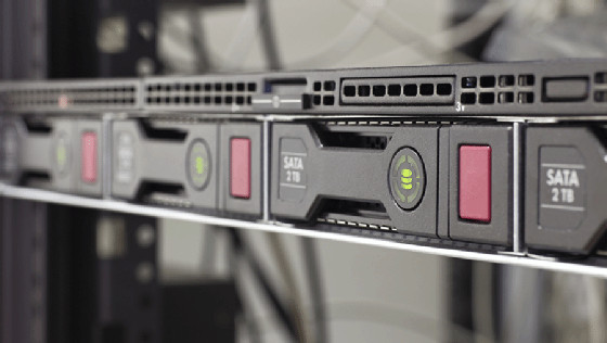 Rack server with multiple servers installed