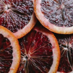 Close-up of a sliced orange