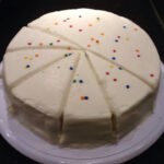 A beautifully decorated 9-inch cake, ready to be served, showcasing the perfect dessert for any occasion