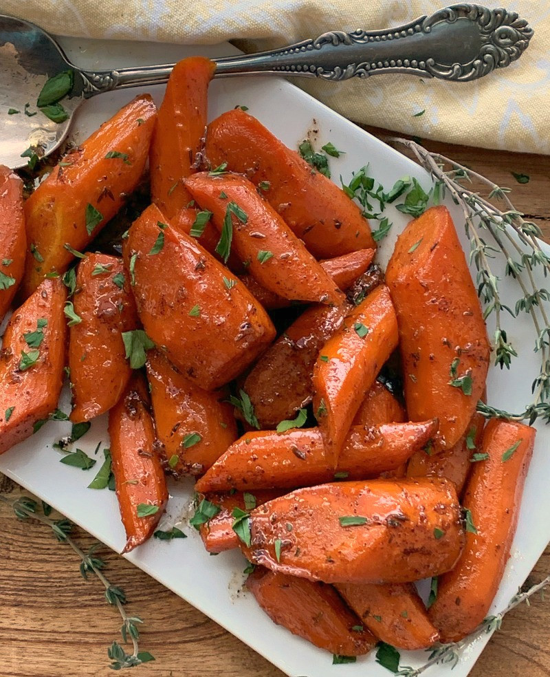 Brown Butter Honey Glazed Carrots