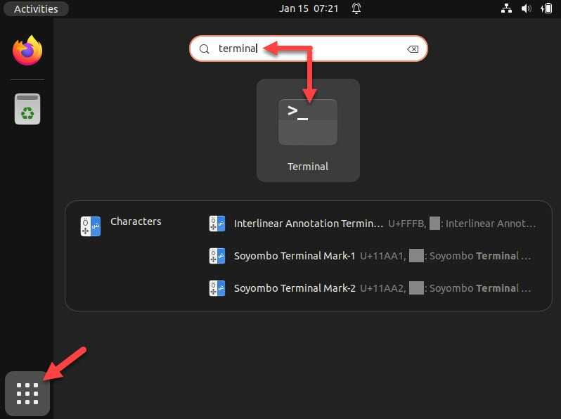 Ubuntu Open Terminal App